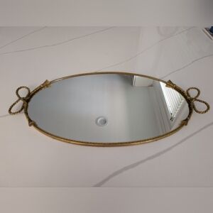 Vintage Rope Bow Tassel Vanity Tray